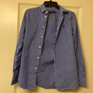 Polo Ralph Lauren Blue-White Striped Button Down